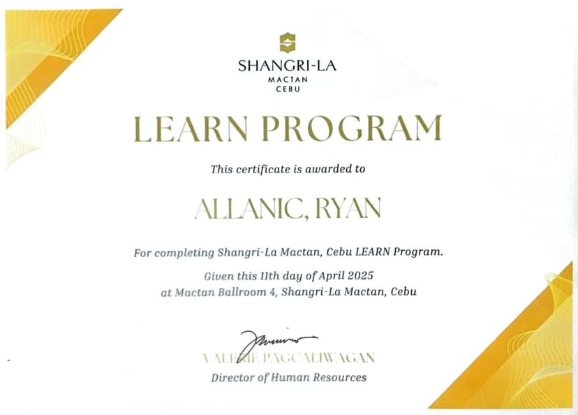 SHANGRI-LA LEARN PROGRAM